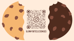 Bunny Bites business card, back