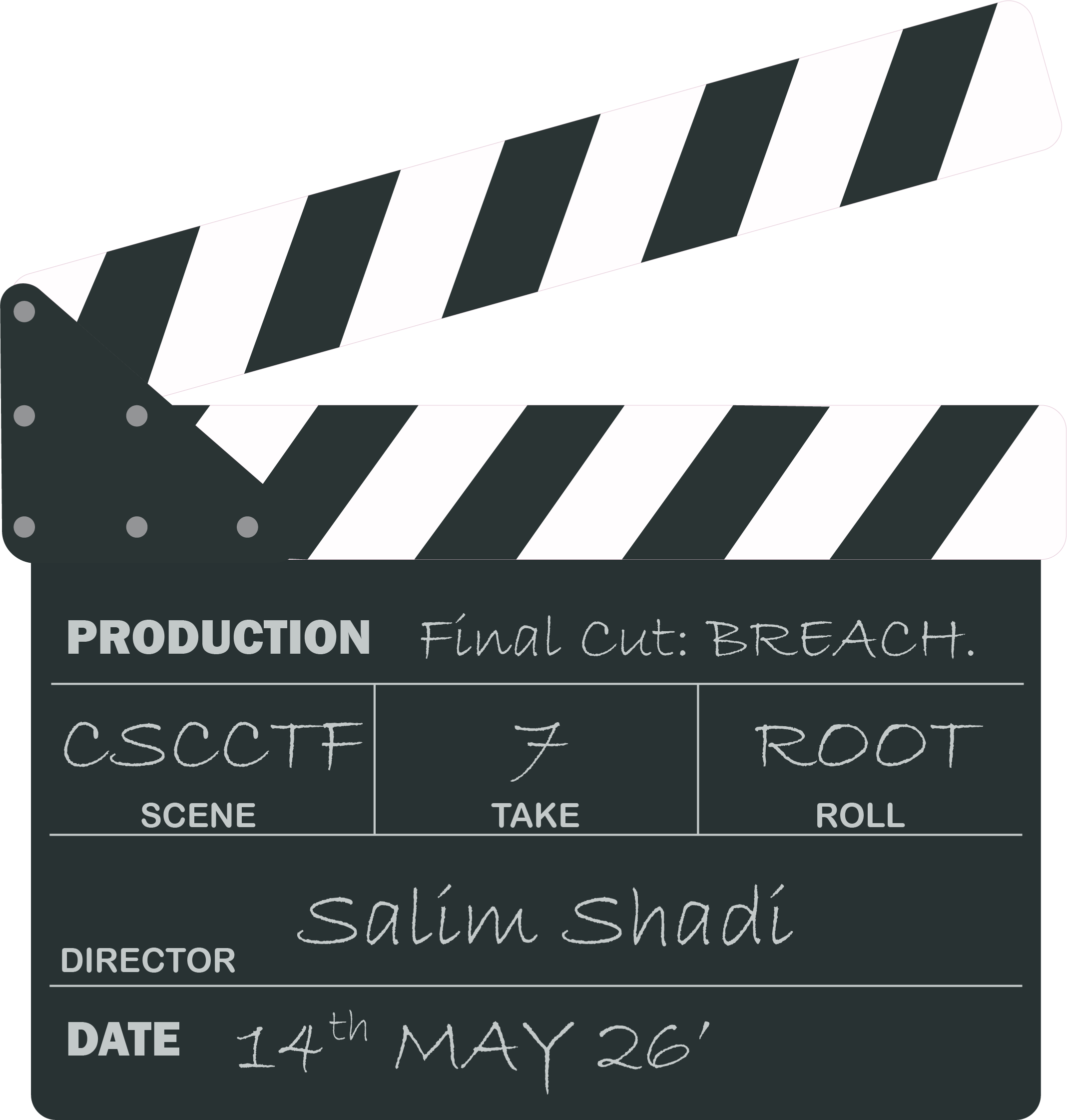 Final Cut: Breach clapperboard sticker