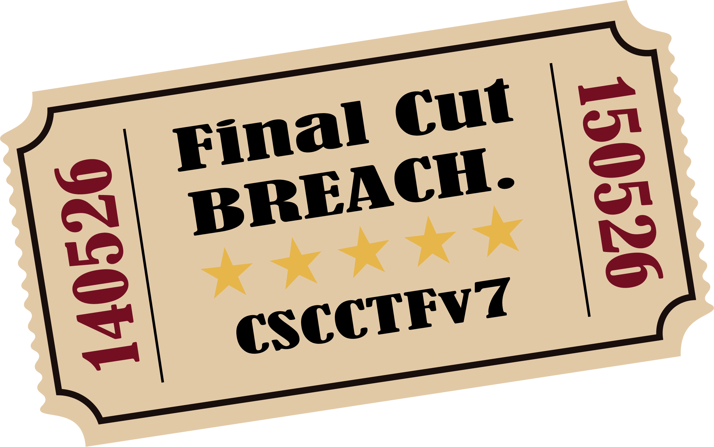 Final Cut: Breach cinema ticket sticker