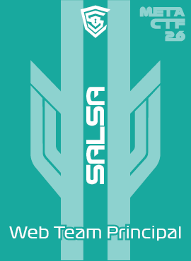 Web team principal badge, front
