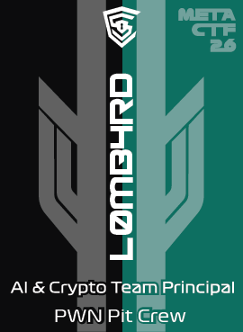 AI and Crypto team principal badge, front