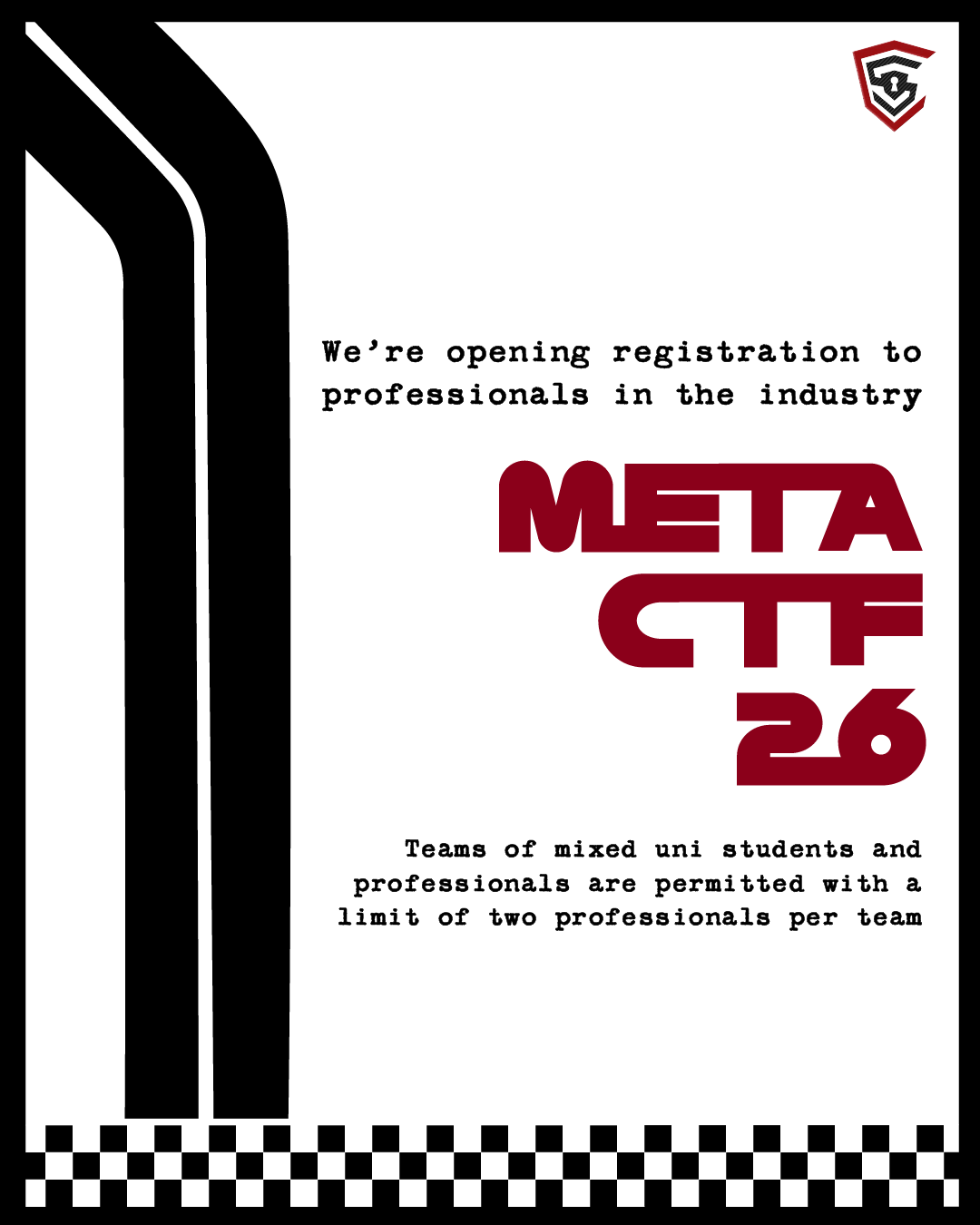 Registration announcement for industry professionals