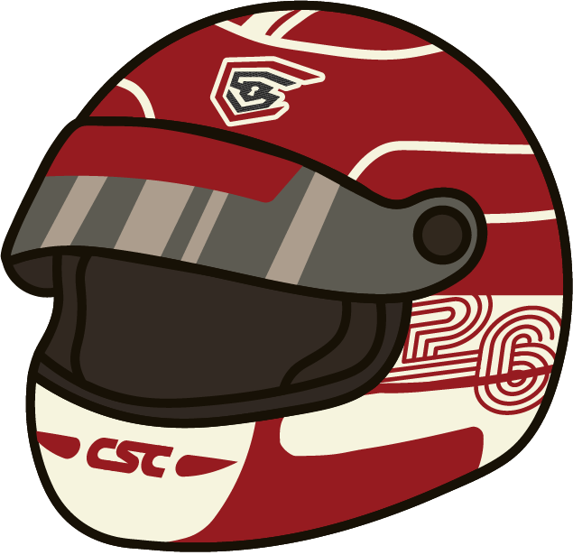 Racing helmet sticker