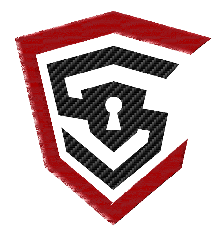 Carbon fibre club logo sticker