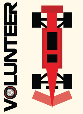 Volunteer badge, front